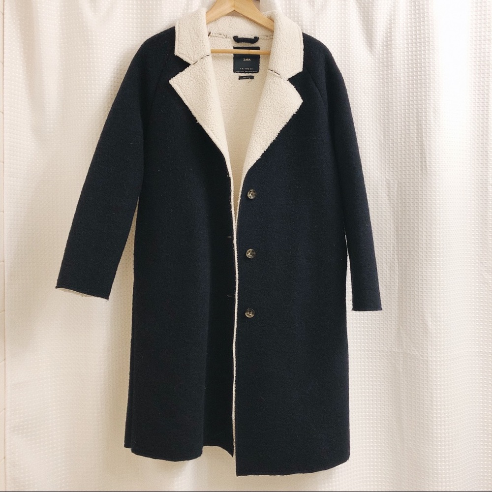 Zara Wool Sherpa Coat